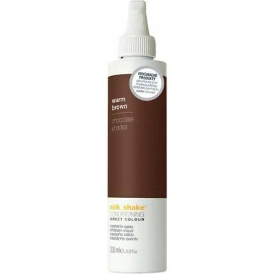 Milk Shake Direct Warm Brown – barvicí kondicionér bez amoniaku, 200 ml