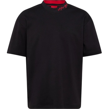 HUGO Red Тениска 'Demming' черно, размер XXL