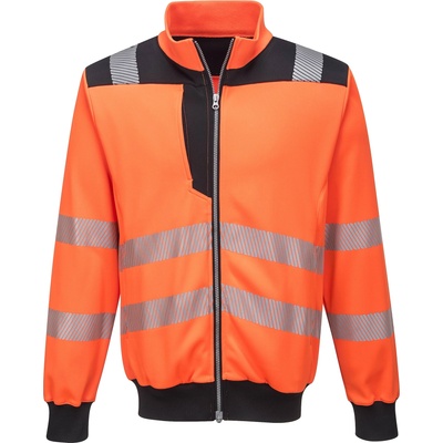 Portwest hi-vis pw370 / Светлоотразителен суитшърт - hv оранжев/черен xxxl (pw370obrxxxl)