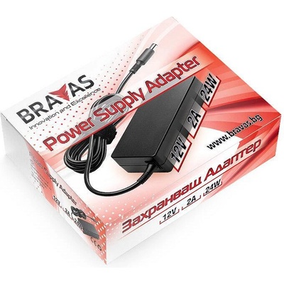 Bravas Захранващ адаптор 12v 2a 24w bravas (pa2a12v)