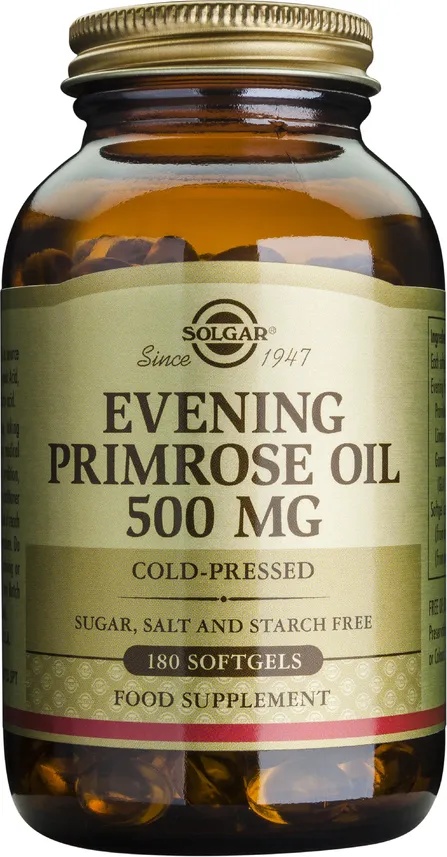 Solgar Хранителна добавка масло от вечерна иглика , Solgar Evening Primrose Oil 500mg 180 Softgels