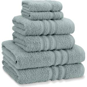 Catherine Lansfield Хавлиена кърпа Catherine Lansfield Zero Twist Cotton 6 Piece Towel Bale Set - Sage Green