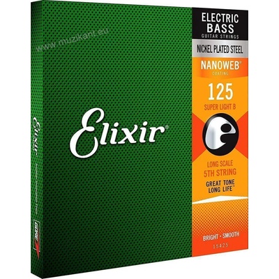 Elixir Bass Nanoweb 15425 Super Light B 125