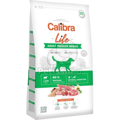 Calibra Life Hypoallergenic Adult Medium суха храна за кучета - агнешко 12 кг