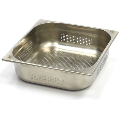 Maxima Gastronádoba 2/3 GN - perforovaná - hĺbka 10 cm - 32,5 x 35,4 cm - nerezová oceľ