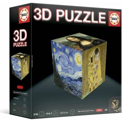 Educa 3D Puzzle umělecké Cube Art 216 ks