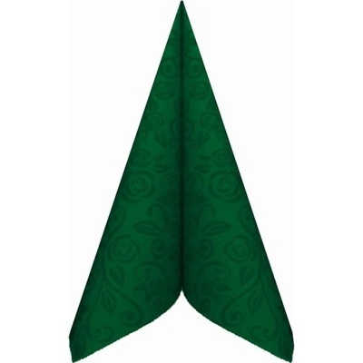 Airland ubrousky z netkané textílie Premium “dekor R” tmavě zelené 40x40cm