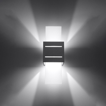 Sollux Сива стенна лампа Carlo - Sollux (NL.0202)