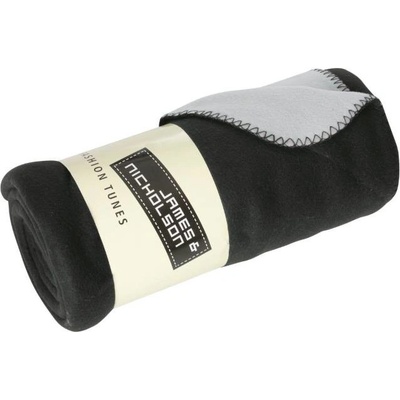 Daiber JN 952/2-vrstvová fleece deka black/silver 150x170