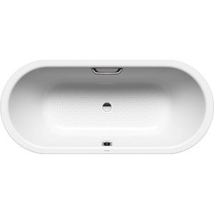 KALDEWEI Ambiente - Вана Classic Duo Oval 113, 170x75 см, с отвори за дръжки, с противоплъзгащо покритие по цялата повърхност, бяла 291410210001 (291410210001)