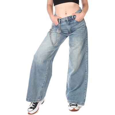 nohavice jeans AFFLICTION SHRED FEST modrá