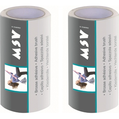 MSV 2 ks náhradních samolepicích čistících válečků na oděvy, 2 x 100 útržků na nečistoty 100509