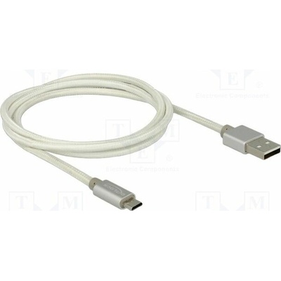 Delock 83916 USB 2.0 USB A vidliceUSB B micro vidlice 1m bílý