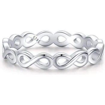 Silenti Jewelry Сребърен пръстен "Безграничност" - 6 - 52мм (16.6мм диам. )