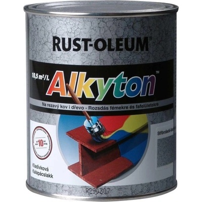 Alkyton 2v1 Kladivková farba 0,25l Striebrošeda kladivková