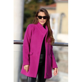 Image 1 of Radek's Collection Дамско елегантно палто в цвят орхидея 12309
