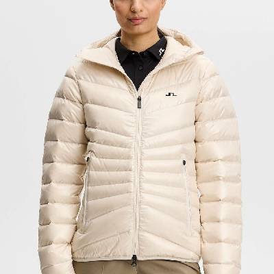 J.Lindeberg LARA Light Down Hood Jacket Grey Lilac