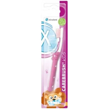 Miradent Детска четка за зъби Carebrush Kids, 2-6 години, розова