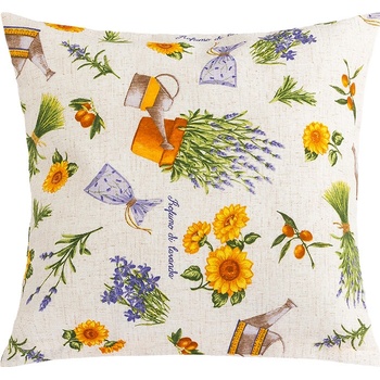 Bellatex EMA Levanduľa fialová žltá 45 x 45 cm