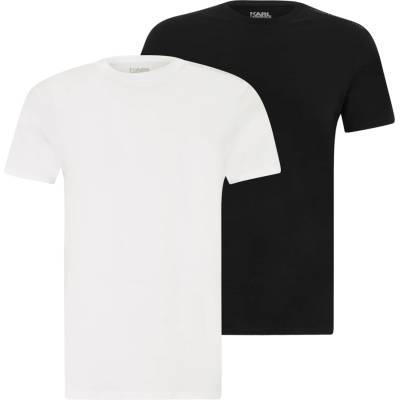 Karl Lagerfeld Тениска черно, бяло, размер M