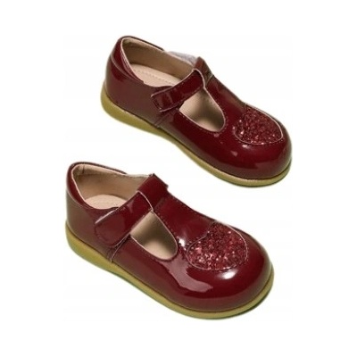 Shein dětské polobotky vínové ploché