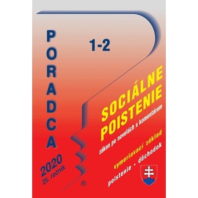 Poradca 1-2 2020 - Zákon o sociálnom poistení – úplné znenie po novelách s komentárom