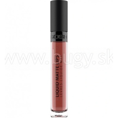 Gosh Liquid Matte Lips matný tekutý rúž na pery 007 Nougat Crisp 4 ml