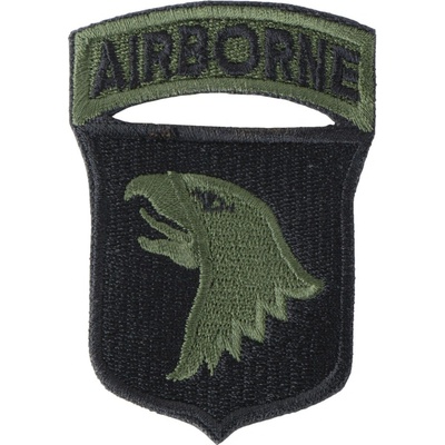 NAVYS Nášivka 101st AIRBORNE DIVISION - ČERNÁ