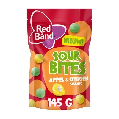 Red Band kyselé bonbónky s ovocnými příchutěmi 145 g