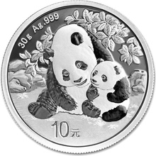 China Mint Strieborná minca Čínská Panda 2024 30 g