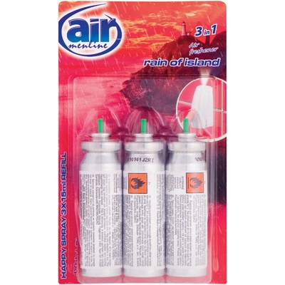 Air Menline Happy spray Náhradní náplň Rain of Island 3x15 ml