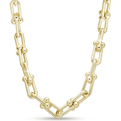 Biju Pozlacený řetízek s kuličkami široký 3002518