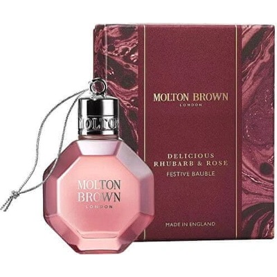 Molton Brown Kúpeľový a sprchový gél Delicious Rhubarb & Rose Festive Bauble 75 ml
