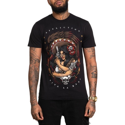 AFFLICTION мъжка тениска affliction - la soldadera - ЧЕРНО - a26003-bk