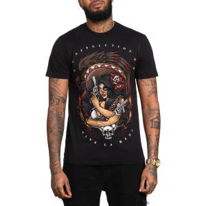 AFFLICTION мъжка тениска affliction - la soldadera - ЧЕРНО - a26003-bk