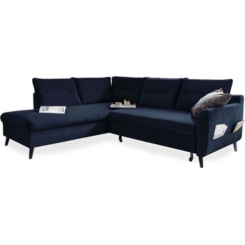 Miuform Тъмносиньо кадифено ъглово канапе L, ляв ъгъл Stylish Stan - Miuform (Stylish Stan HAEECL-2QR OTT22)