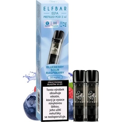 Elf Bar ELFA cartridge 2 Pack Blueberry Sour Raspberry 20 mg