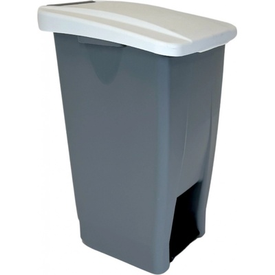 Denox nášlapný odpadkový koš GASTRO 60 L, bílé víko, plastový s kolečky 23300_0