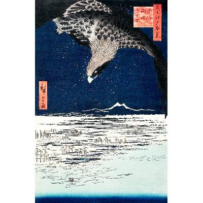 Plagát, Obraz - Japanese hawk (1857), Utagawa Hiroshige, 26.7 × 40 cm