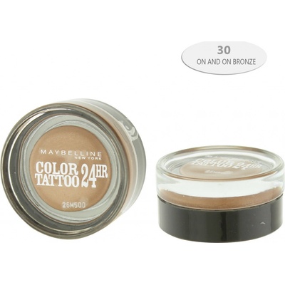Maybelline Color Tattoo 24 HR gelovo-krémové oční stíny 30 On and on Bronze 3,5 ml – Zboží Dáma