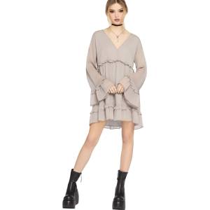 KILLSTAR дамска рокля KILLSTAR - Seraph In Ash - Grey - KSRA014378