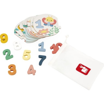 Janod Vkládací puzzle pro děti Čísla Pure