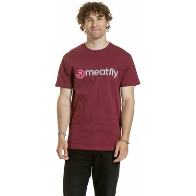Meatfly мъжка тениска Joe Dark Wine | Червена Meatfly | Cherven | МЪЖЕ | S