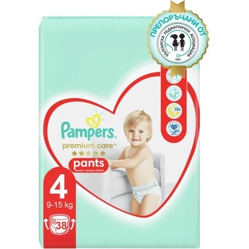 Pampers Гащички Pampers Premium Care Pants 4 (9-15кг. ) - 38 броя
