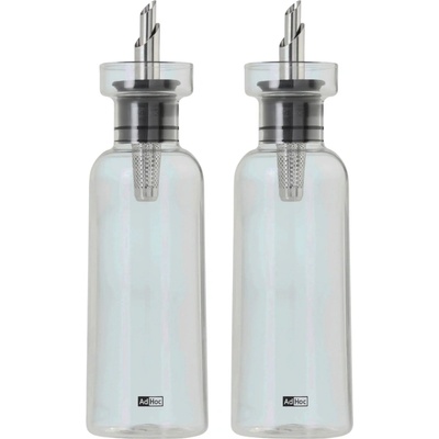 AdHoc Aroma Pour Дозатори за олио или оцет 300 мл, прозрачно сиво, 2 бр (AH-BZ77)