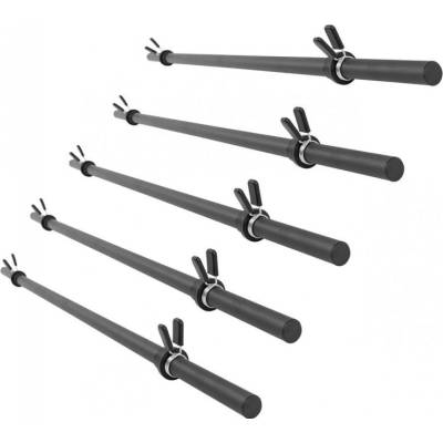 Gorilla Sports súprava 5 ks plastových činkových tyčí 1300/30 mm