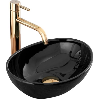 Rea Умивалник за плот Rea Sofia Mini Black (REA-U8013)