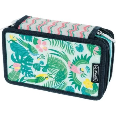 Herlitz Несесер троен c 31 части, 3 ципа, Sweet Jungle - Herlitz