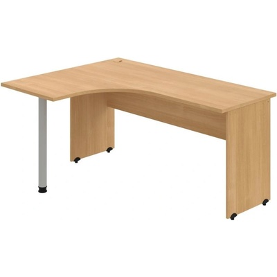 OFFICE PRO s.r.o. HOBIS kancelársky stôl pracovný tvarový, ergo pravý - GE 60 P, dub