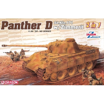Model Kit tank 6945 Sd.Kfz.171 Panther Ausf.D with Zimmerit 2 in 1 1:35